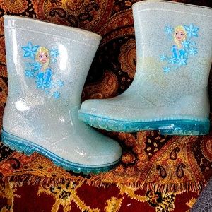 Frozen girls rain boots